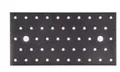 Produktbild: Alberts 301781 DURAVIS® Lochplatte | schwarzdiamant duplexbeschichtet | Größe 200 x 100 x 2 mm