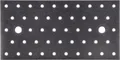 Produktbild: Alberts Duravis Lochplatte schwarz diamant, 200 x 100 x 2 mm
