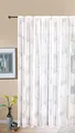 Produktbild: Gardine Store Jacquard Fabio HxB 245x300 cm Kräuselband Universalband Weiß Kreismuster Transparent Voile Vorhang Wohnzimmer, 13143