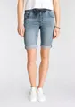 Produktbild: Arizona Jogg-Jeansbermudas hohe Leibhöhe, krempelbare Beinabschlüsse, Used-Look