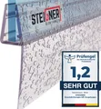 Produktbild: STEIGNER Duschdichtung, 100cm, Glasstärke 6/7/ 8 mm, Gerade PVC Ersatzdichtung für Dusche, UK05