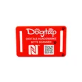 Produktbild: Dogtap Light Big, digitale Hundemarke für mittlere bis große Hunde, mit NFC-Chip und QR Code für Kontaktdaten und Steckbrief, aus Silikon, wasserfest, flexibel, 67 x 40 mm