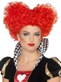 Produktbild: Smiffys Kostüm-Perücke Herzkönigin - Kostüm Perücke für Fasching Hallowee, Herzförmig toupierte Perücke für die Kartenkönigin