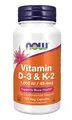 Produktbild: Now Foods Vitamin D-3 & K-2 1000 IU – 120 veg. Kapseln (19,86 EUR/100 g)
