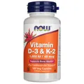 Produktbild: Now Foods Vitamin K2 and D3 1000 IU / 45 µg 120 Kaps