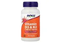Produktbild: NOW Foods, Vitamin D3 & K2, 120 Kapseln - DE Versand via DHL