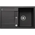 Produktbild: Blanco Metra 45 s Spüle 513035 78 x 50 cm, PuraDur anthrazit, reversibel, Ablauffernbedienung mit Drehbetätigung