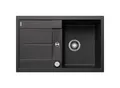 Produktbild: Blanco Metra 45 s Spüle 513035 78 x 50 cm, PuraDur anthrazit, reversibel, Ablauffernbedienung mit Drehbetätigung