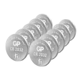 Produktbild: 10XCR 2032 GP - Lithium-Knopfzelle, 3 V, 220 mAh, 20,0x3,2 mm, 10er-Pack