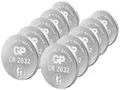 Produktbild: GP Knopfzelle CR 2032 3V 10 St. Lithium GPCR2032STD900C10
