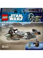 Produktbild: LEGO Star Wars 75436 Der Mandalorianer und Grogu auf ihrem Speeder Bike