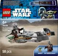 Produktbild: LEGO Der Mandalorianer und Grogu auf ihrem Speeder Bike™ - 75436