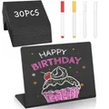 Produktbild: Ezvsevuo 30 Stück Mini Kreidetafel, 10x7,5cm Kreidetafel Klein,Mini Tafeln zum Beschriften, L-Form Preisschilder Aufsteller für Buffet Bäckerei Café, Namensschilder Tischkarten für Hochzeit Party