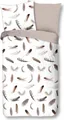 Produktbild: Traumschloss Comfort Flanell Bettwäsche - Feathers - Federn auf weißem Hintergrund 135 x 200 cm Federn auf weißem Hintergrund