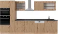 Produktbild: Küchenzeile Vicco R-Line Artisan-Eiche/Goldkraft Eiche 350 cm mit Hochschrank, AP Anthrazit, Model 49351