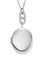 Produktbild: Fossil JF04427040 Damen Collier Medaillon Edelstahl weiß 45 cm