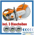 Produktbild: STIHL TS 420 Benzin-Trennschleifer Trennjäger Motorflex + 3 ProfiDiamantscheiben