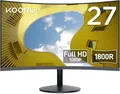 Produktbild: KOORUI Curved Monitor 27 Zoll FHD Computer Bildschirm PC VA-Panel 75Hz 1920x1080