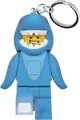 Produktbild: LEGO® Schlüsselanhänger Iconic Shark Suit Guy Schlüsselanhänger mit LED-Taschenlampe