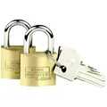 Produktbild: Burg Wächter Vorhängeschloss, 2er-Set, 5 mm Bügelstärke, 4 Schlüssel, Duo 222 30 SB, Bügelstärke: 5,0 mm / Höhe : 35,3 mm