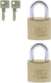 Produktbild: Burg Wächter Vorhängeschloss, 2erSet, 5 mm Bügelstärke, 4 Schlüssel, Duo 222 ...