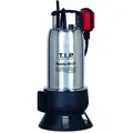 Produktbild: T.I.P. Schmutzwasser Tauchpumpe - Edelstahl, 24.000 l/h,  9 m Förderhöhe, 950 W, 35 mm Korngröße, robust, Maxima 400 CX 30140