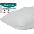 Produktbild: Kissenbezug 40x70 – Mikrofaser OekoTEX Zertifiziert – Grau – 2er Set Kopfkiss...