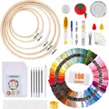 Produktbild: Stickerei Starter Kit für Erwachsene und Kinder - 205-teiliges Set