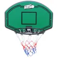 Produktbild: STREETSKILLER Basketballkorb mit 43 cm Durchmesser, Board, geflochtenem Basketballnetz und Wandhalterung, inklusive Montagezubehör. Für Kinder und Erwachsene, Innen- und Außenmontage (Grün/Schwarz)