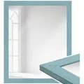 Produktbild: WANDStyle Wandspiegel H750, Blau, aus Massivholz im Landhausstil blau 55 cm x 65 cm