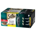 Produktbild: Sheba Fresh & Fine Multipack Portionsbeutel 3 Varietäten Huhn, Geflügel, Truthahn in Sauce 50x50g