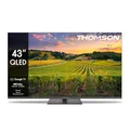 Produktbild: Thomson 43 Zoll (109cm) QLED Zentraler Standfuß Google Smart TV, Wi-Fi, Dolby Audio, Bluetooth 5.1, Triple-Tuner (Kabel/Satellit/Antenne), HDMI, CI+,  Panel - 43QG5C14