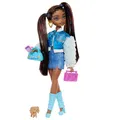 Produktbild: Barbie Dream Besties Puppe und Accessoires, bewegliche Barbie Brooklyn“ Modepupp