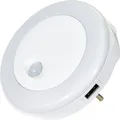 Produktbild: 2x LED Steckdosennachtlicht Bewegungsmelder 2x USB Eingang warmweiß RGB