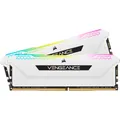 Produktbild: Corsair VENGEANCE RGB PRO SL 32GB (2x16GB) DDR4 3600 (PC4-28800) C18 1.35V Desktop Memory - Weiß, CMH32GX4M2D3600C18W, 2 x 16 GB