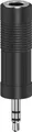 Produktbild: Hama Audio-Adapter, 3,5-mm-Klinken-Stecker - 6,3-mm-Klinken-Kupplung, Stereo (00205196)