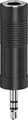 Produktbild: Hama 00205196 Klinke Audio Adapter [1x Klinkenbuchse 6.35mm - 1x Klinkenstecker 3.5 mm] Schwarz