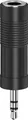 Produktbild: Hama Stereo Audio-Adapter (3,5mm Klinke auf 6,3mm Buchse), Schwarz 00205196