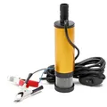 Produktbild: Wiltec - Mini Pumpe 12 L/min 8700 U/min 12 V, 19 Mm Auslass, Tauchpumpe Für Wasser Und Dieselöl, Mit Ansauggitter Zum Ablassen Von Flüssigkeit, Entwässerung, Umpumpen