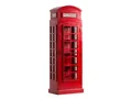 Produktbild: Vitrine Telefonzelle rot Glasschrank Barschrank Bücherregal Holz Unikat London
