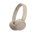 Produktbild: Sony WH-CH520 Kabelloser Bluetooth On-Ear-Kopfhörer, hohe Klangqualität, leichtes Design, bis zu 50 Stunden Akkulaufzeit, Schnellladung, EQ, klare Gesprächsqualität, iOS & Android - Beige