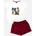 Produktbild: Pyjama Set Kurz - weiß/rot - L