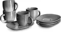 Produktbild: SPRINGLANE Espressotasse mit Untertasse Misty Cliff 4er-Set, Steingutv