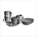 Produktbild: SPRINGLANE Espressotasse mit Untertasse Misty Cliff 4er-Set Steingut