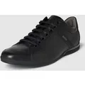 Produktbild: BOSS Sneaker aus Leder Modell 'SATURN_LOWP_LUX4 A' in Black, Größe 40