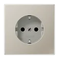 Produktbild: Jung ES1520KI Schutzkontakt-Steckdose, 16 A 250 V ~, SAFETY+, Serie LS, Edelstahl