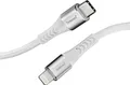 Produktbild: Intenso C315L - Lightning-Kabel - 24 pin USB-C männlich zu Lightning männlich - 1,5m - MFI-zertifiziert - weiß - unterstützt Power Delivery 3,0, geflochtenes Kabel, USB-Stromversorgung (27 W) (7902002)