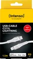 Produktbild: Intenso USB-Kabel „C315L“ – USB-C zu Lightning, 1,5 m, 27 W, Weiß (Retail Blister)