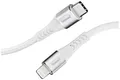 Produktbild: Intenso USB-Kabel USB 2.0 USB-C Stecker, Apple Lightning Stecker 1.50m Weiß Stoff-Ummantelung 7902002