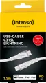 Produktbild: Intenso USB-Kabel „C315L“ – USB-C zu Lightning, 1,5 m, 27 W, Weiß (Retail Bliste